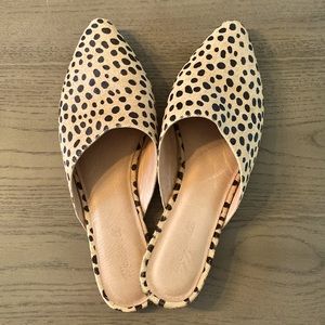 Madewell dotted calf-hair Mule